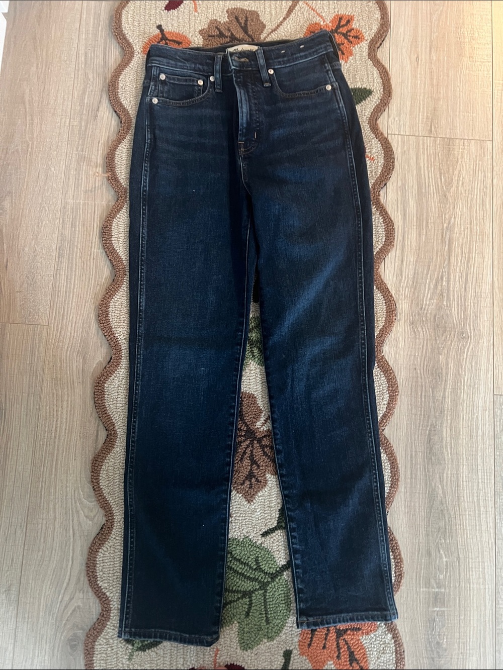 Madewell Dark Indigo Straight-Leg Women's Jeans